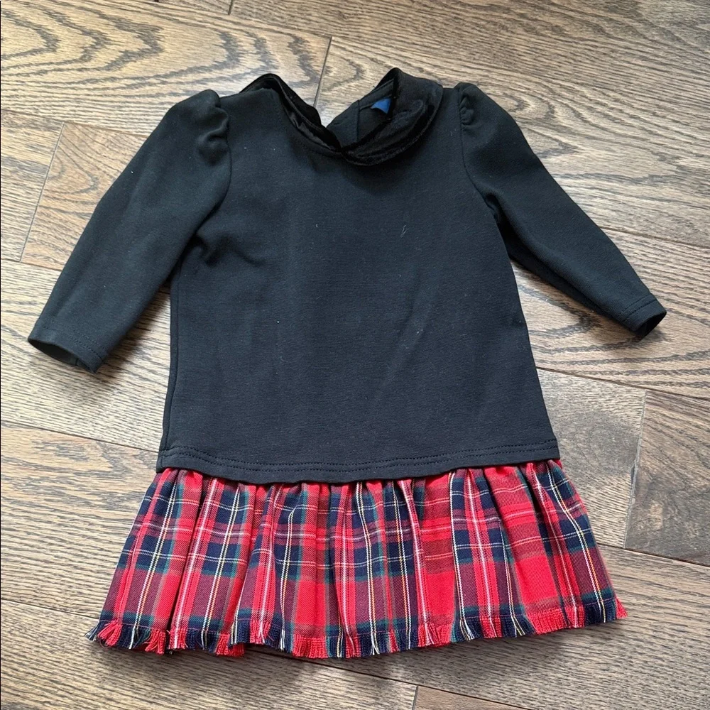 Polo by Ralph Lauren Black velvet collar 2T dress valentines day photoshoot EUC - Picture 1 of 5